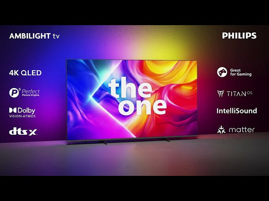 TV Philips The One Ambilight QLED 75 75PUS9010 UltraHD 4K Dolby Vision Dolby Atmos Titan OS