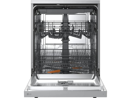 Lavavajillas LG DF273FV QuadWash con Vapor y Sistema EasyRack, Acero Inoxidable