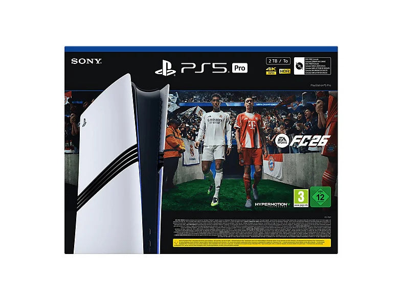 Consola PS5 - Sony PlayStation 5 Pro 2TB + Juego EA Sports FC 26 Digital, blanco