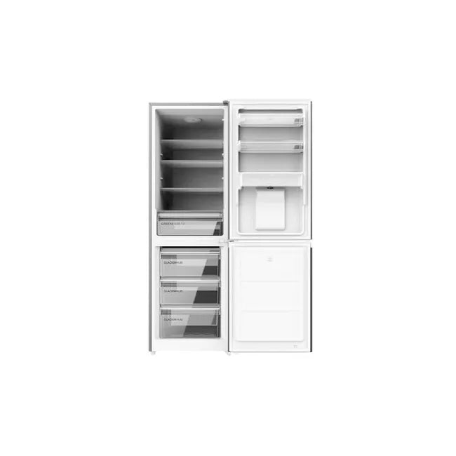 Cecotec Frigorífico Combi 2 Puertas con dispensador de agua Bolero CoolMarket Combi 296 DF WD Dark E, Dark Inox, 296 L