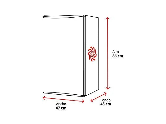 Nevera pequeña - ok. OFK 181 E W, Estático, 86 cm, 93 l, Blanco