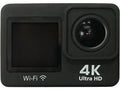 Videocámara deportiva - SK8 Élite Plus, Calidad 4K, MP4, 20 MP, Micro USB y Micro HDMI Out, Negro