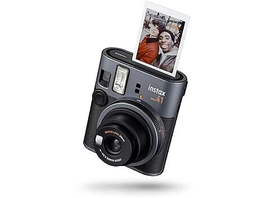 Cámara instantánea - Fujifilm Instax mini 41, película 6 mm x 54 mm, Imagen 62mm x 46mm, Negro