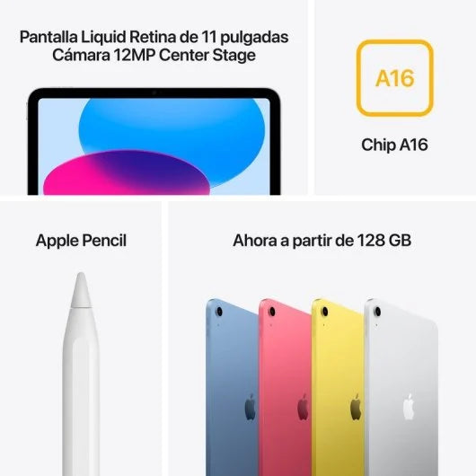 Tablet Apple iPad 2025 11 WiFi + Celullar 128GB Plata