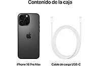 Apple iPhone 16 Pro Max, Titanio Natural, 256 GB, 5G, 6.9 " OLED Super Retina XDR, Chip A18 Pro, iOS
