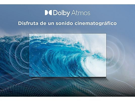 TV QLED 75 - TCL 75P7K, UHD 4K, AiPQ Processor, Smart TV, DVB-T2, 60 Hz, Pantalla HVA, Dolby Atmos, Negro
