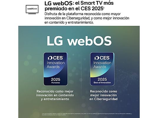 TV OLED 55 - LG OLED55C55LA, OLED 4K, Procesador Inteligente α9 AI Processor 4K Gen8, Smart TV, DVB-T2 (H.265), Negro