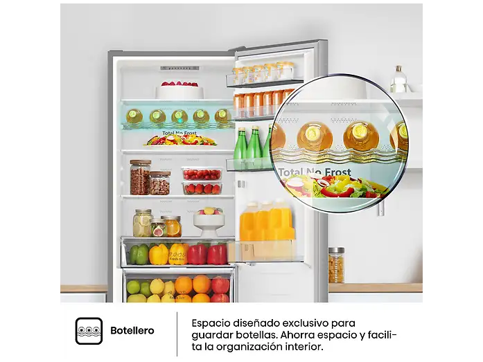Frigorífico combi - Hisense RB440N4ACA, No Frost, 201.7 cm, 336 l, Multi-Air Flow. Motor Inverter, Inox