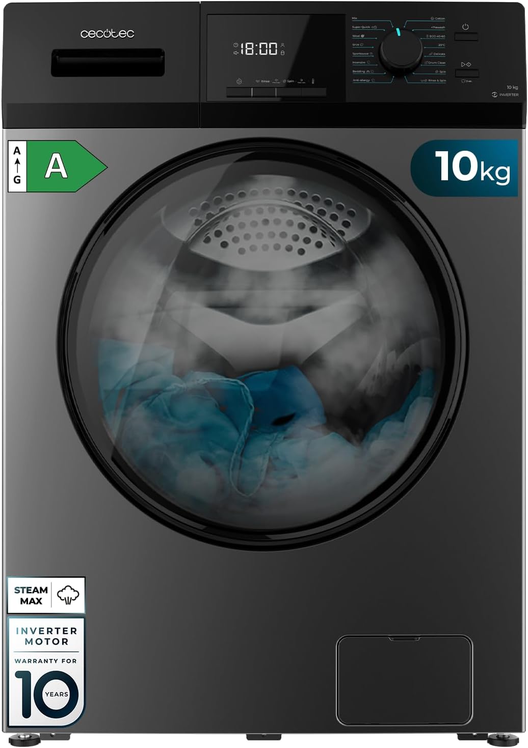 Bolero DressCode 10410 Inverter Steel a lavadora de carga frontal kg