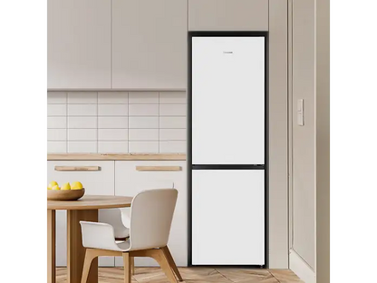 Frigorífico combi - Hisense RB390N4AWE1, Puerta reversible, Congelamiento rápido, No Frost, 186 cm, 304 l, Blanco