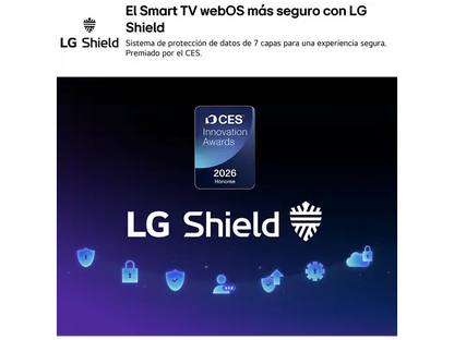 TV QNED Mini LED 43 - LG 43QNED72B6B, UHD 4K, Procesador Inteligente α7 AI Processor 4K Gen9, Smart TV, DVB-T2 (H.265), Negro