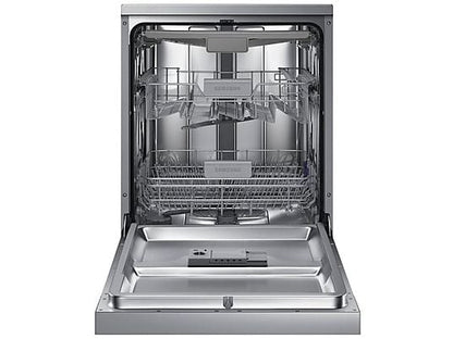 Lavavajillas - Samsung DW60M6050FS, 14 servicios, 7 programas, 59.8 cm, Función Higiene, Configuración Flexible, Inox