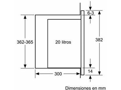 Microondas integrable - Balay 3CG5172N2, 800 W, 5 niveles, 20 l, Negro
