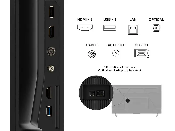 TV QLED 55 - TCL 55T69C, UHD 4K, Procesador AiPQ, Smart TV, DVB-T2, Negro