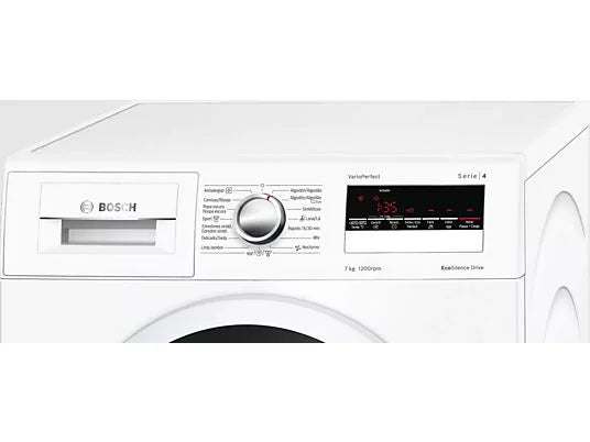 Lavadora carga frontal - Bosch WAN24268ES, 8 kg, 1200 rpm, 14 Programas, Blanco
