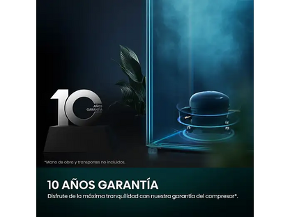Frigorífico combi - Hisense RB440N4ACA, No Frost, 201.7 cm, 336 l, Multi-Air Flow. Motor Inverter, Inox