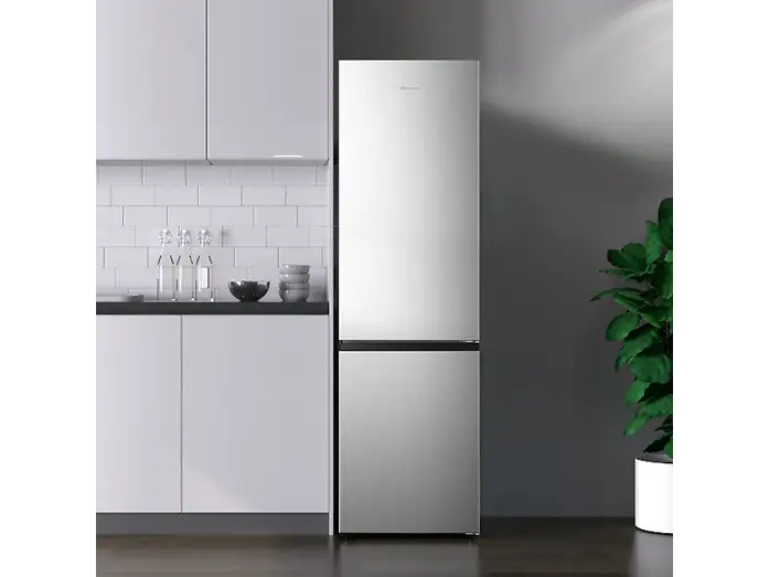 Frigorífico combi - Hisense RB440N4ACA, No Frost, 201.7 cm, 336 l, Multi-Air Flow. Motor Inverter, Inox