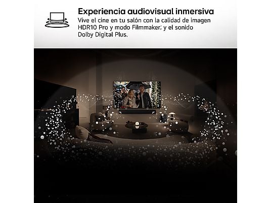 TV QNED 86 - LG 86QNED81A6A, UHD 4K, Procesador Inteligente α7 AI Processor 4K Gen8, Smart TV, DVB-T2 (H.265), Negro