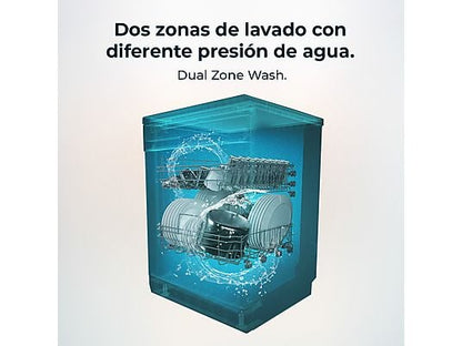 Lavavajillas - Cecotec Bolero Aguazero 6700 B, 15 cubiertos, 14 programas