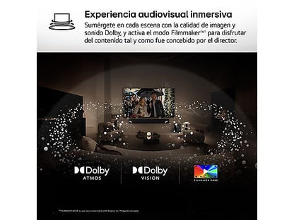 TV OLED 55 - LG OLED55C55LA, OLED 4K, Procesador Inteligente α9 AI Processor 4K Gen8, Smart TV, DVB-T2 (H.265), Negro