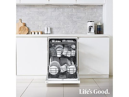 Lavavajillas - LG DF273FW, 14 servicios, 10 programas, 60 cm, QuadWash™, Blanco