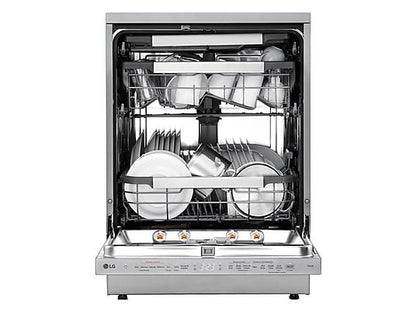 Lavavajillas - LG DF587HVS, 10 servicios, 10 programas, 60 cm, Lavado a vapor, Acero antihuellas