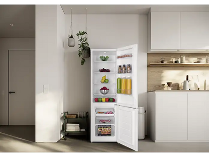 Frigorífico combi - ok. OFK 651 E W, Compresor, 180 cm, 262 l, Pies ajustables, Blanco
