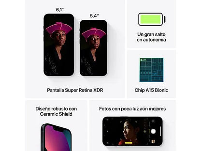 Apple iPhone 13 128GB Midnight - 5G A15 Bionic Dual Camera