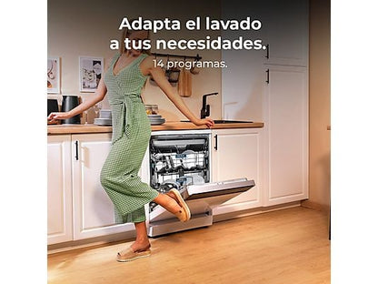 Lavavajillas - Cecotec Bolero Aguazero 6700 B, 15 cubiertos, 14 programas