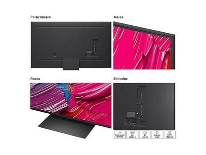 TV QNED 86 - LG 86QNED81A6A, UHD 4K, Procesador Inteligente α7 AI Processor 4K Gen8, Smart TV, DVB-T2 (H.265), Negro