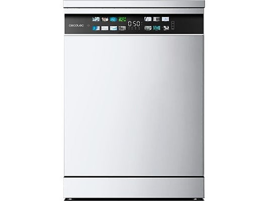 Lavavajillas - Cecotec Bolero Aguazero 6700 B, 15 cubiertos, 14 programas