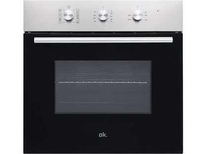 Horno - ok. OBO 311-1 A, Multifunción, Esmalte fácil de limpiar, 70 l , 63 cm, 9 programas + ECO, Inox