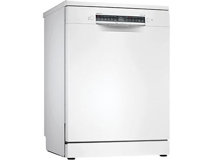 Lavavajillas - Bosch SMS4EMW06E, 14 servicios, 6 programas, 60 cm, Home Connect, RackMatic, Blanco