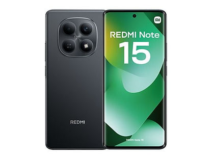 Móvil - Xiaomi Redmi Note 15, Negro, 128 GB, 6 GB RAM, 6.77 AMOLED FHD+, MediaTek Helio G100-Ultra, 6000 mAh