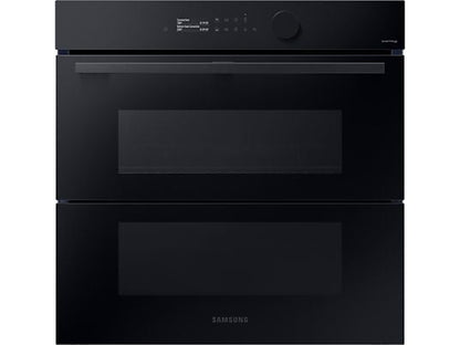 Horno de vapor - Samsung NV7B5750TDKU1, Multifunción, Pirolítico, Air Fry, 76l, 59.5 cm, Dual Cook Flex, WiFi, Negro