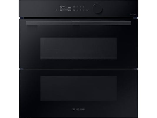 Horno de vapor - Samsung NV7B5750TDKU1, Multifunción, Pirolítico, Air Fry, 76l, 59.5 cm, Dual Cook Flex, WiFi, Negro