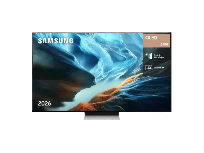 TV OLED 65 - Samsung TQ65S90HAEXXC, OLED 4K, NQ4 AI Gen3 Processor, Smart TV, Tecnología Sin Reflejos, Full AI, Negro