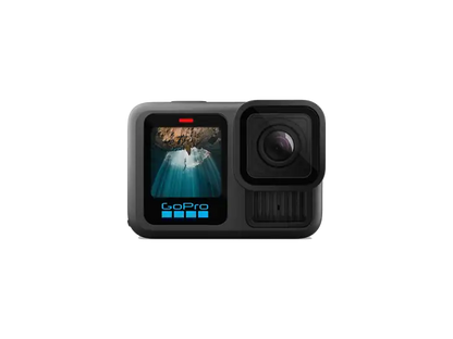 Cámara deportiva - GoPro Hero 13 Black, HyperSmooth 6.0, 5.3 K, 27 megapíxeles, Autonomía 2.5 h, HDR, Sumergible hasta 10m, Cámara lenta, Negro