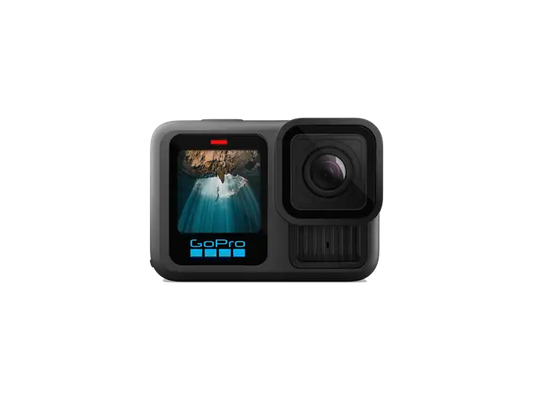 Cámara deportiva - GoPro Hero 13 Black, HyperSmooth 6.0, 5.3 K, 27 megapíxeles, Autonomía 2.5 h, HDR, Sumergible hasta 10m, Cámara lenta, Negro