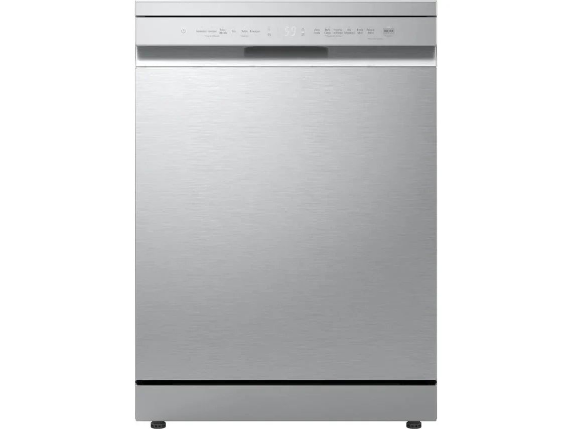 Lavavajillas LG DF273FV QuadWash con Vapor y Sistema EasyRack, Acero Inoxidable