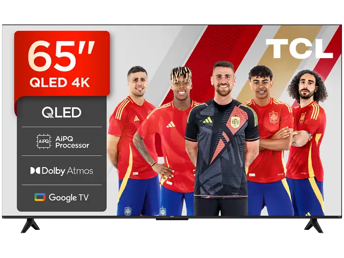 TV QLED 65 - TCL 65T69C, UHD 4K, Procesador AiPQ, Smart TV, DVB-T2, Negro