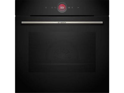 Horno compacto - Bosch HBG774KB1, Serie 8, Multifunción, Pirolítico, 71 l, 54.9 cm, Negro
