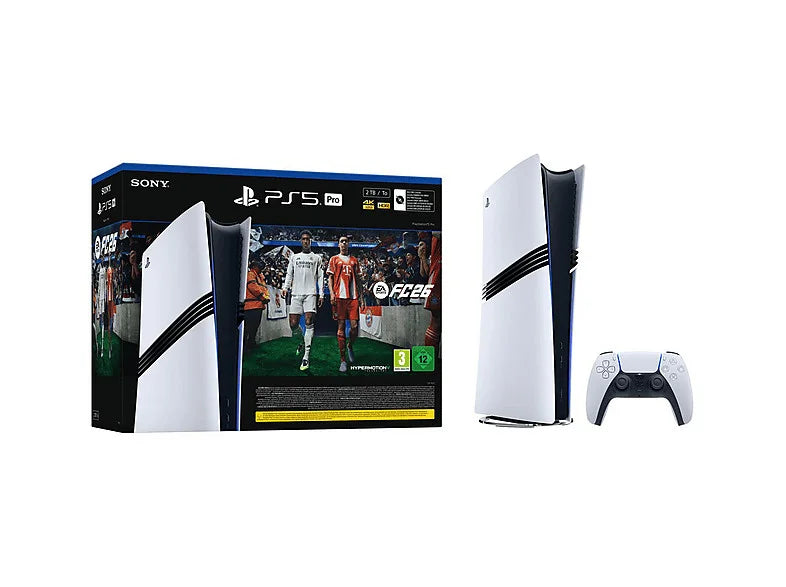 Consola PS5 - Sony PlayStation 5 Pro 2TB + Juego EA Sports FC 26 Digital, blanco
