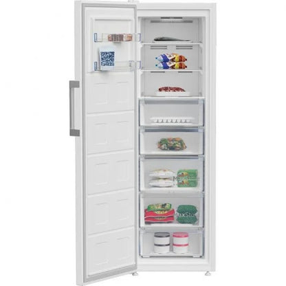 Congelador vertical clase E Beko 286 litros