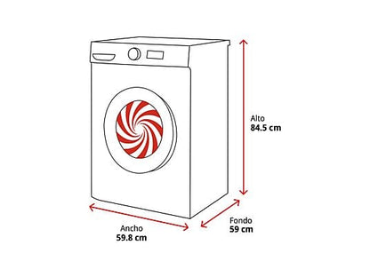 Lavadora carga frontal - Balay 3TS995BP, 9 kg, 1400 rpm, 4 programas