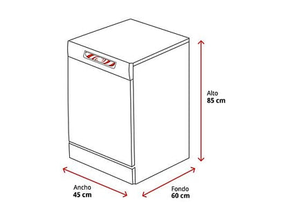 Lavavajillas compacto - Cecotec Bolero Aguazero 4201 E, 11 servicios, 6 programas, 45 cm, Dual Zone Wash, Inicio diferido, White