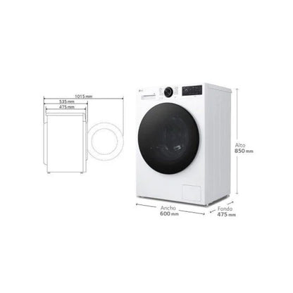 Lavadora LG 9 kg A F2X50S9TLB con AI Direct Drive y TurboWash 360º