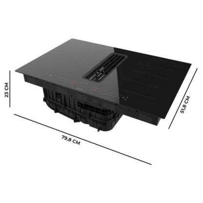 Cecotec Bolero Squad Ih 4800 Totalflex80 Placa De Inducción 2 Zonas TotalFlex 7400W A Negro