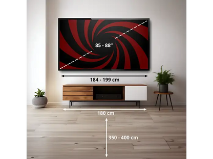 TV QD-Mini LED 85 - TCL 85C6K PRO, UHD 4K, TCL AiPQ Pro Processor (MT9653), Smart TV con Google TV, Dolby Vision-Atmos, Negro