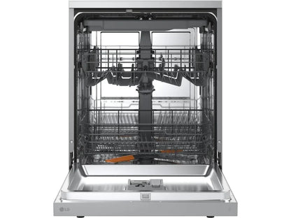 Lavavajillas LG DF273FV QuadWash con Vapor y Sistema EasyRack, Acero Inoxidable